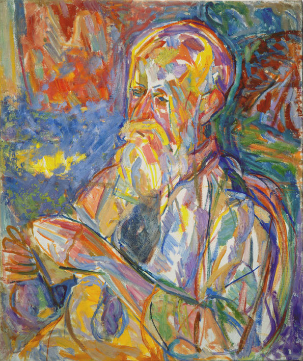 " Portrait d'homme " - Huile sur toile - 65x53cm (15F) - 1948 